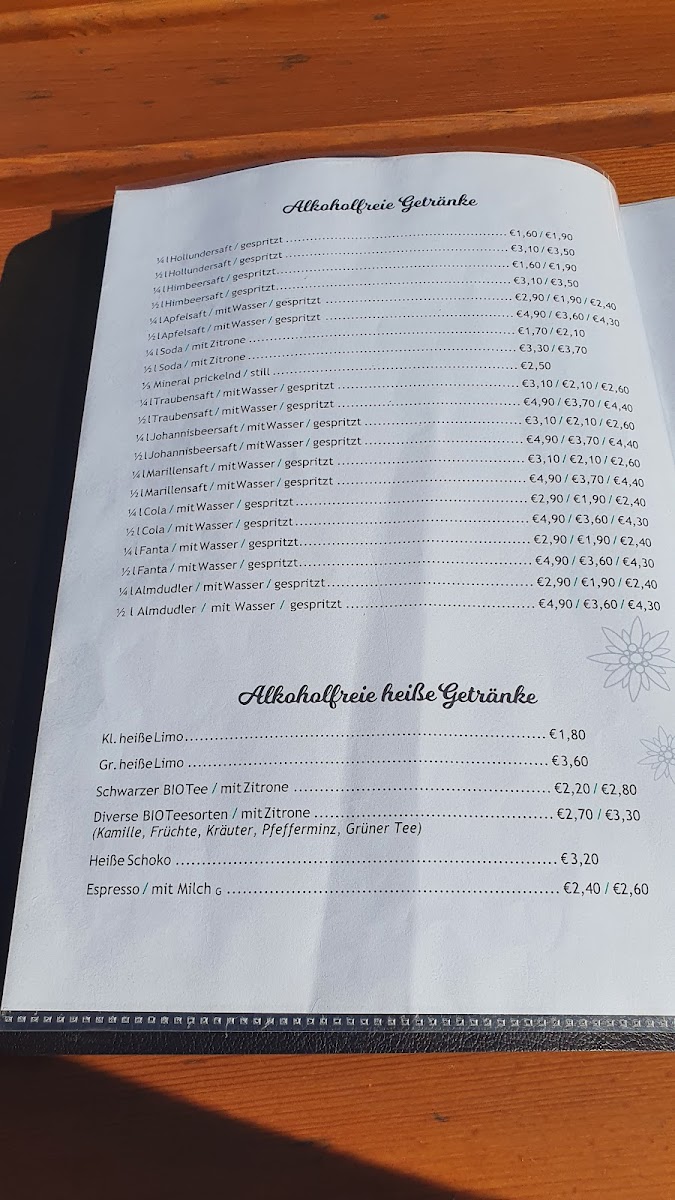 Menu Gasthaus Edelweißhutte-4