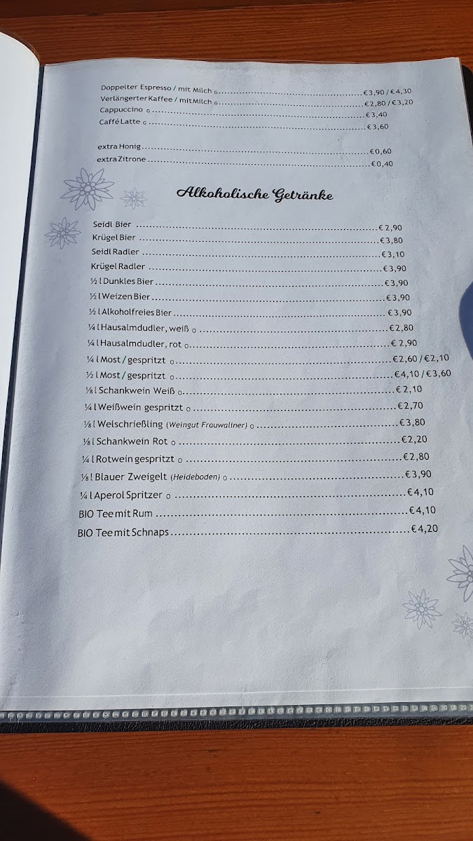 Menu Gasthaus Edelweißhutte-5