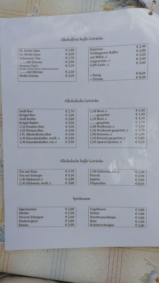 Menu Gasthaus Edelweißhutte-7