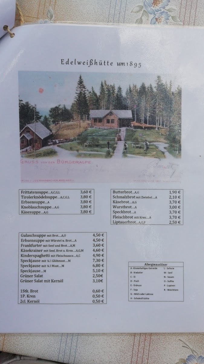 Menu Gasthaus Edelweißhutte-8